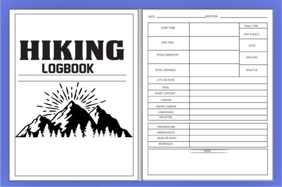 Download Hiking Logbook Kdp Low Content Book - Premium Bundle
