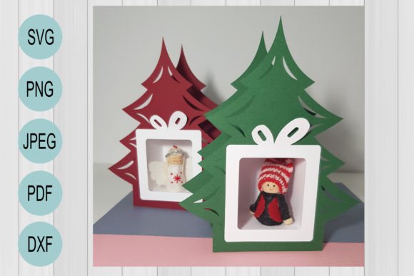 Download Christmas Tree GIft Box Template - Gift box template Collection