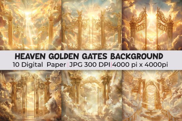 Download Heaven Golden Gates Background - Heaven Collection