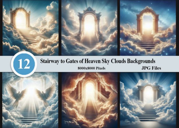 Download Stairway to Gates of Heaven Sky Clouds - Heaven Collection