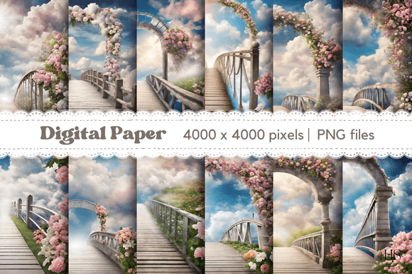 Download 12 Floral Bridge to Heaven Background - Heaven Collection
