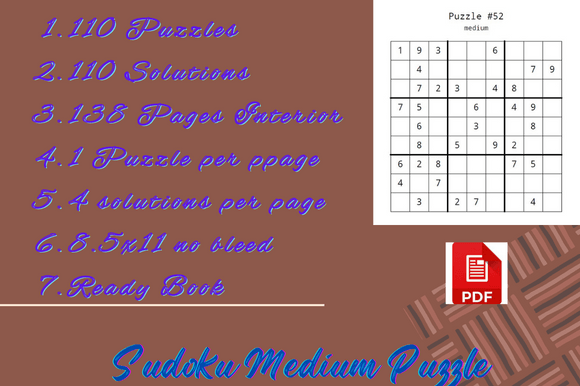 Download Sudoku Puzzle of Low Content Book - Premium Bundle