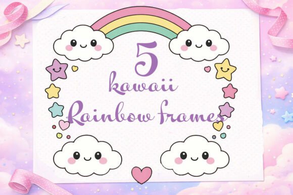 Download 20 Cute Kawaii Frame PNG Bundle - Premium Resources