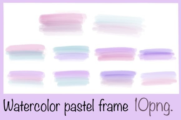 Download Cute Watercolor Pastel Frame - Pastel frame Collection