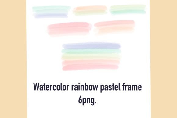 Download Cute Watercolor Rainbow Pastel Frame - Pastel frame Collection